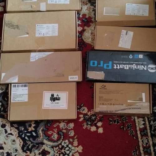 Laptop batteries new with damaged packaging for various models