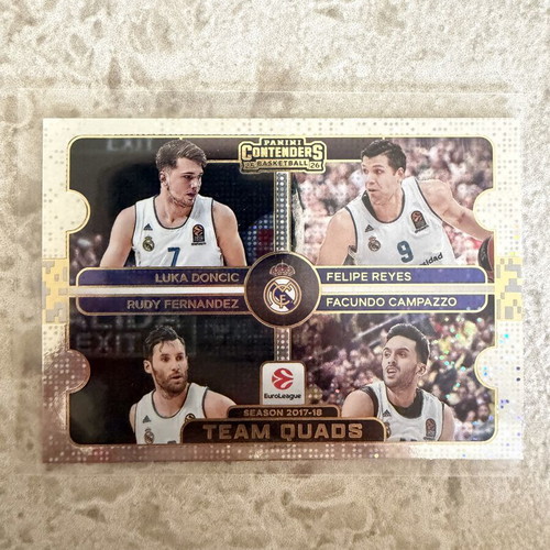 Real Madrid Team Quads Euroleague Contenders card like new