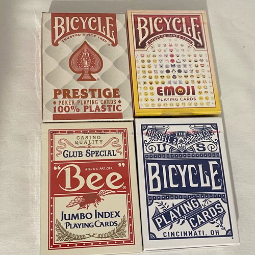 Bicycle and Bee Playing Cards new, set of 4