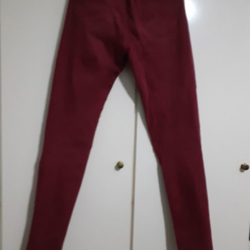Jeans burgundy new, size 36