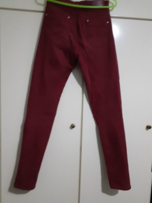 Jeans burgundy new, size 36