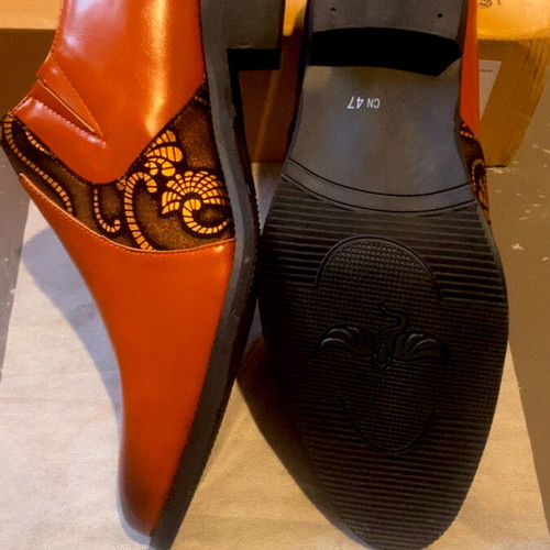 Handmade ankle boots with studs and lace detail size 47, new
