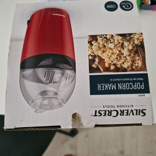 SilverCrest popcorn maker like new, used once