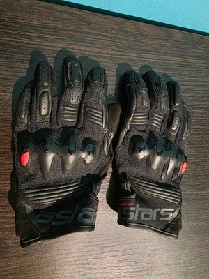 AlpineStars Halo motorcycle gloves like new, size S