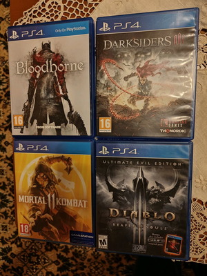 Παιχνίδια PS4 σαν καινούργια, Driveclub Special Edition, Mortal Kombat 11, Bloodborne, Diablo 3, Darksiders 3