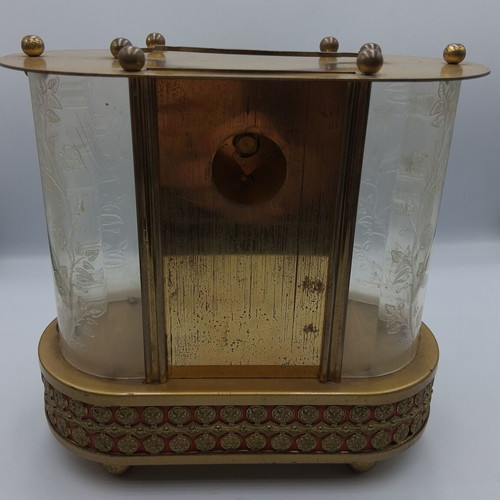 Schmidt vintage mechanical 8-day table clock with music box