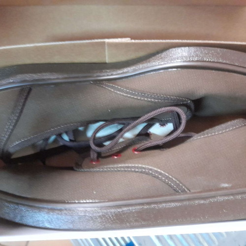Olympos OL203 brown men's lace-up canvas shoes new