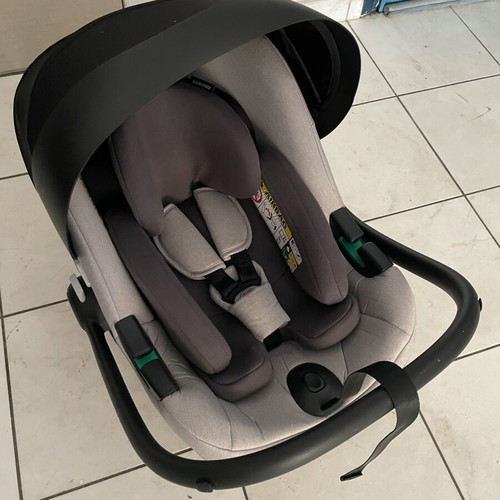 Bebe Star Belize 3-in-1 stroller used with car seat and backpack