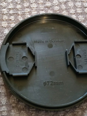 Camera lens cap 72mm used, compatible with Nikon