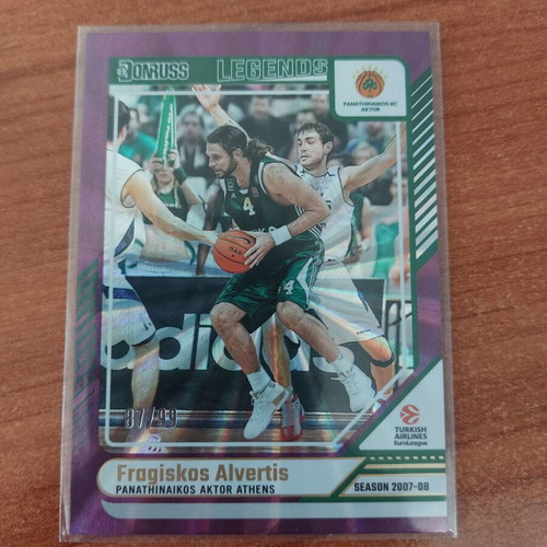 2024-25 Panini Donruss Euroleague Fragiskos Alvertis Purple Collectible Card like new