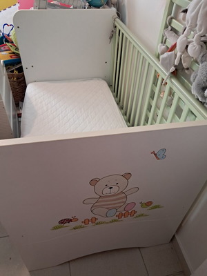 Baby Cot with New Two-Level Bed and Coconut Mattress