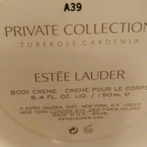 Estèe Lauder Private Collection Tuberose Gardenia body cream used