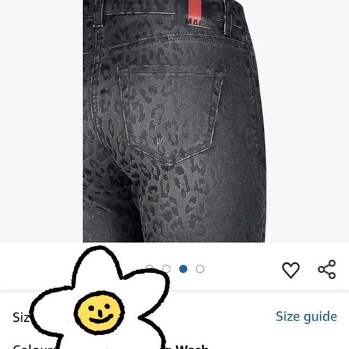UP TO 7/8!!! Brand new genuine SLIM jeans from MAC JEANS with animal print!!!!! SIZE 34/30!!