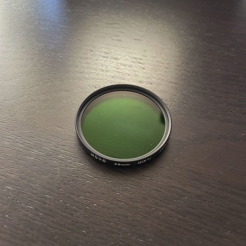 Hoya G(X1) 49mm lens filter like new, vintage Japan