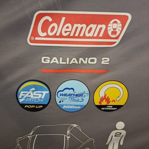 Coleman Galiano 2 Automatic Pop Up Camping Tent like new