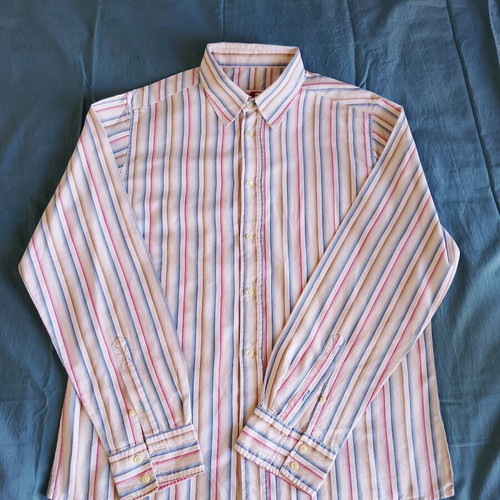 Men's L Upgrade shirt like new, beige multicolor