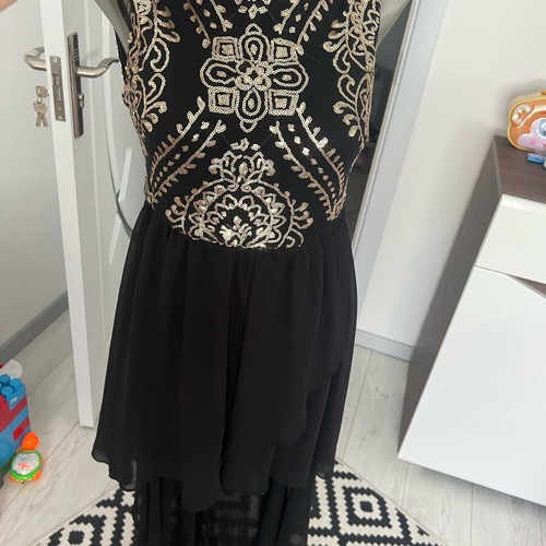 Festive dress with sequins like new, size M, black