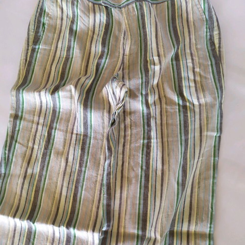 Mexx summer pants with stripes, like new, size L