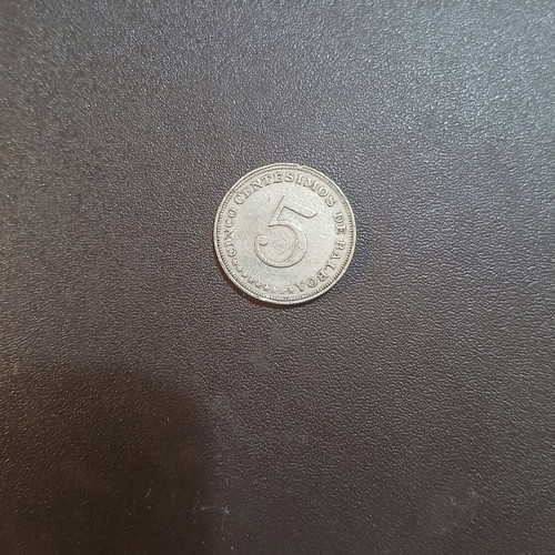 Panama 1962 5 Centesimos coin