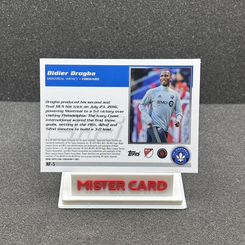 2025 Topps Chrome MLS Didier Drogba 30th Anniversary Disco card near mint
