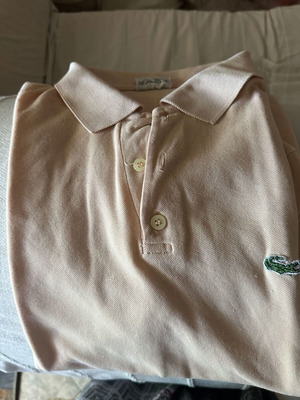 Lacoste women's t-shirt used, salmon color, size L