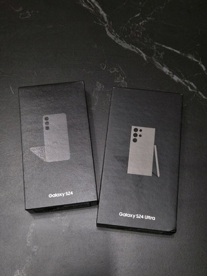 Galaxy S24 and Galaxy S24 Ultra phone boxes like new