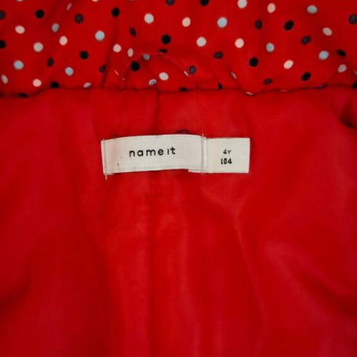 Name It red jacket like new, size 4 years, 104 cm