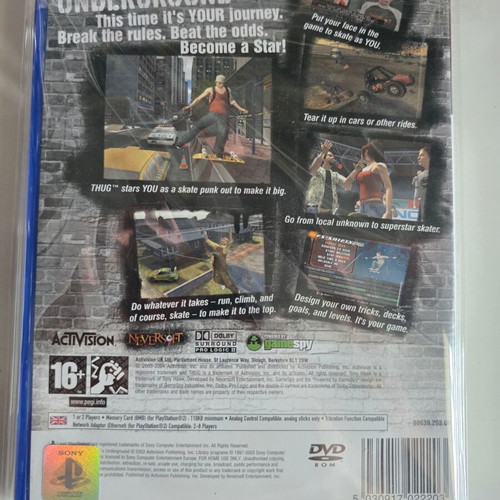 Tony Hawk’s Underground PS2 game
