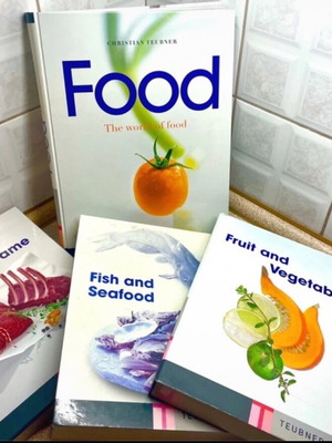 Teubner Encyclopedia The World of Food like new, hardcover volumes