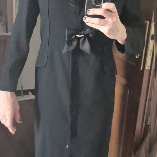 Women's dress used, black, size 46