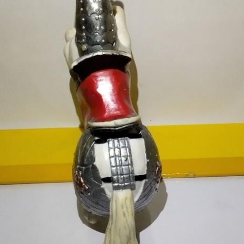 Papo reared up armored horse figure, fantasy world medieval knights