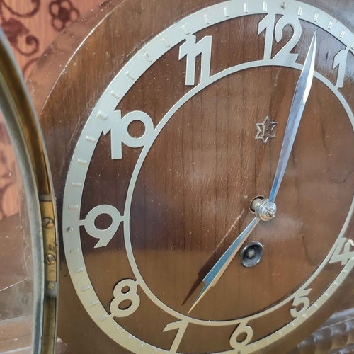 Vintage tabletop pendulum clock from Brazil used, 1950s