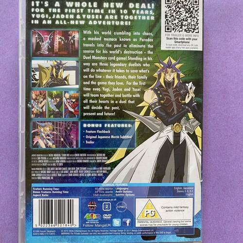 Yu-Gi-Oh! Bonds Beyond Time DVD like new, action adventure animation