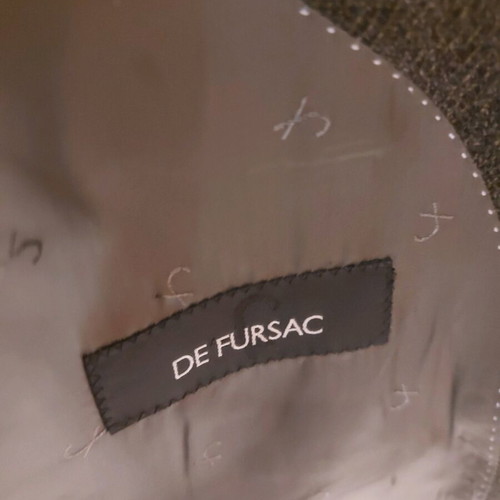 De Fursac men's jacket used, olive color, size 54, 100% wool
