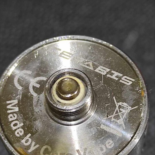Ceravape Cerabis Sub Ohm Tank used, stainless steel and Pyrex glass