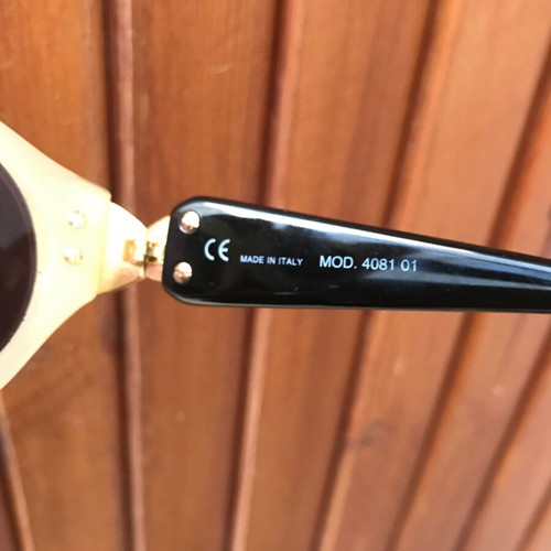 Bolero sunglasses mint Milky and Black new with silver and gold details