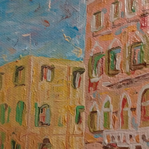 Πίνακας ζωγραφικής Colors of Venice, ελαιογραφία σε μουσαμά, καινούργιο