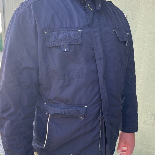 Monte Napoleone navy blue jacket used, XXXL, spring autumn