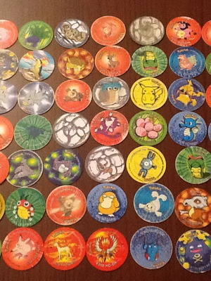 Τάπες μεταχειρισμένες, πακέτο 237 τεμαχίων Pokemon