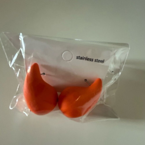 Orange earrings new