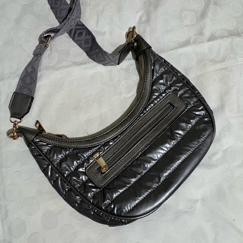 Vintage crossbody bag used, gray