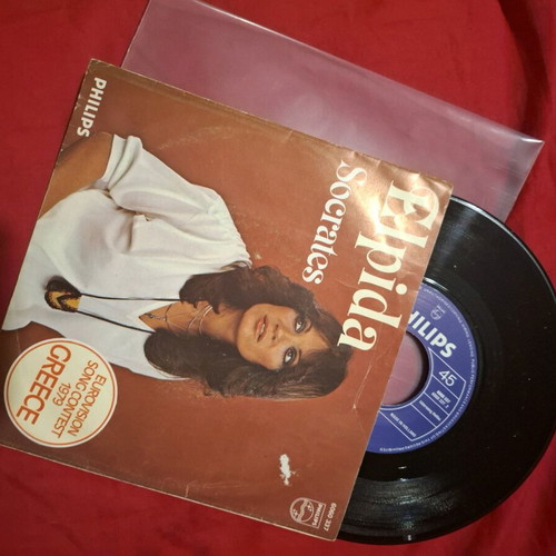 Elpida Socrates 45 rpm record like new, Eurovision 1979