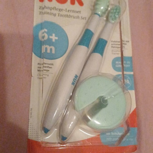 Nuk Training Toothbrush Set 6m+ new