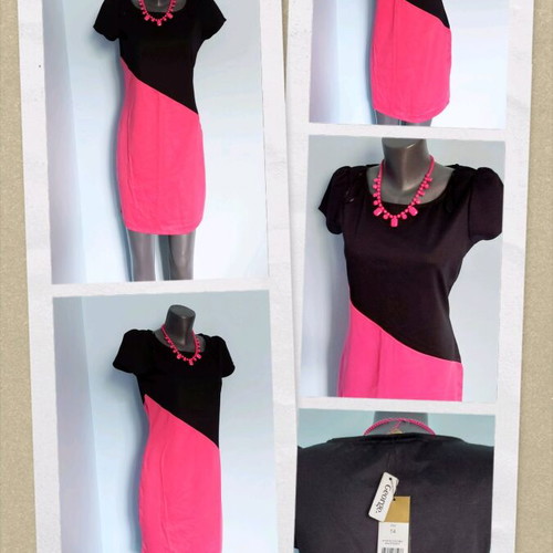 Barbara Hulanicki two-tone dress new