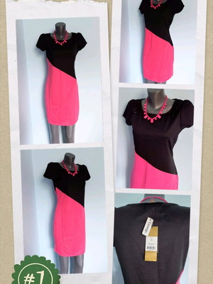Barbara Hulanicki two-tone dress new