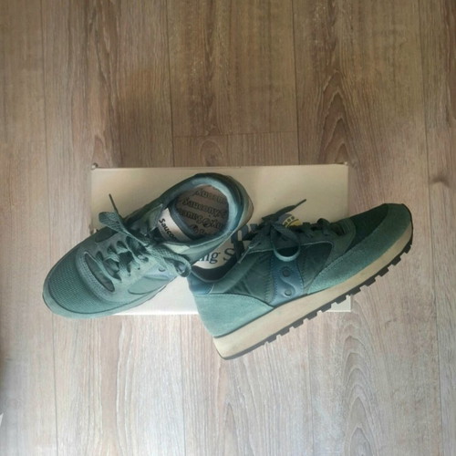 Saucony Jazz Vintage sneakers used, green, size 40