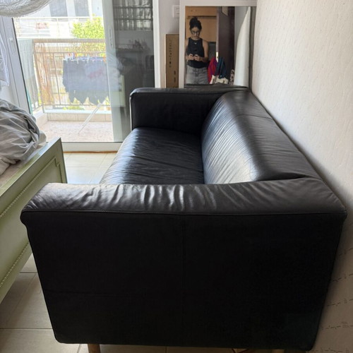 Ikea leather sofa
