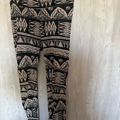 Stradivarius leggings like new, size S, black and beige