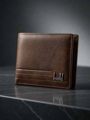 Imperial Full‑Capacity Vintage Organizer men's wallet brown new leather