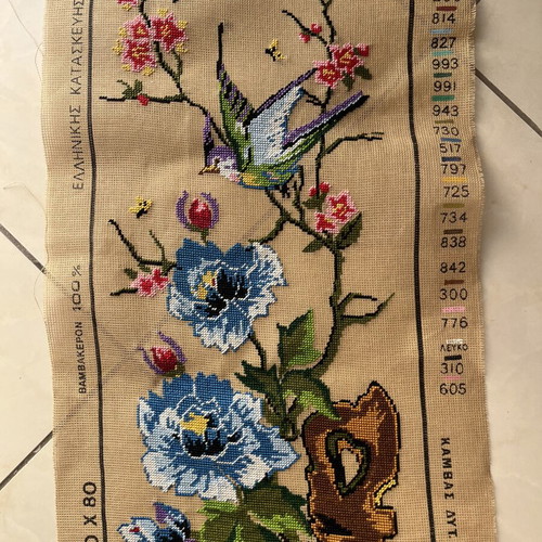 Handmade textile painting like new